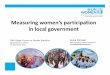 Measuring women's participation in local government