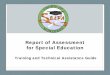 Report of Assessment for Special Education