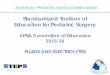 Standardized Toolbox of Education for Pediatric Surgery