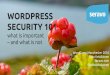 WordPress security 101 (WordCamp Manchester 2016)