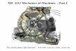 ME 3112 Mechanics of Machines – Part I
