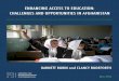enhancing access to education: challenges and opportunities in 