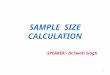 Sample  size calculation