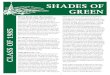 SHADES OF GREEN SHADES OF GREEN
