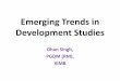Emerging trends in development studies