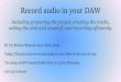 Record audio in Studio One V2 - Stefano Ribaudo