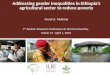 Addressing gender inequalities in Ethiopia’s agricultural sector to reduce poverty