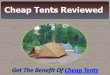 Cheap tents