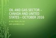 Oil and gas sector – Canada and United States - October 2016
