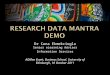 Research Data MANTRA Demo