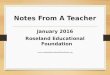 Notes from a teacher jan 2016