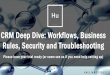 Alliance 2017 - CRM Deep Dive: Workflows, Business Rules, Security, and Troubleshooting