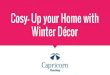 Cosy- Up your Home with Winter Décor