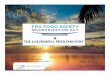 FDA Food Safety Modernization Act and The California Feed Industry