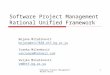 Software Project Management Rational Unified Framework