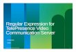 Regular Expression for TelePresence Video Communication Server