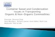 Container Sweat and Condensation in Transporting Organic & Non 