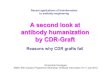 A second look at antibody humanization by CDR-Graft