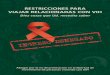 RestRIccIones pARA VIAjAR RelAcIonAdAs con VIH