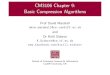 CM3106 Chapter 9: Basic Compression Algorithms
