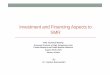 Investment and Financing Aspects to SMR