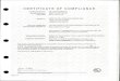 UL Certificate of Compliance (FFT) for Listed Systems