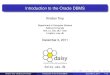 Introduction to the Oracle DBMS