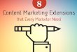8 Content Marketing Extensions That Every Marketer Needs
