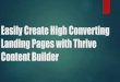 Easily Create High Converting Landing Pages with Thrive Content Builder - Liezel Kabigting - Versatile VP.m4v