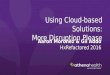 HXR 2016: Working with Cloud-based Programs - Aaron Moronez, AthenaHealth