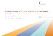Diversity Policy and Programs - AAMC