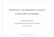 Motion to Modify Child Custody (Form