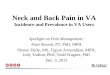 Neck and Back Pain in VA - Incidence and Prevalence in VA Users