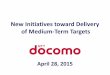 ()New Initiatives toward Delivery of Medium-term Targets