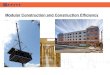 Modular Construction and Construction Efficiency
