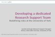Developing a dedicated research support team: redefining roles at the university of York