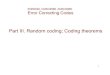 Part III. Random coding; Coding theorems