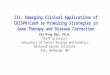 Emerging Clinical Applications of CRISPR-Cas9 as Promising Strategies in Gene Therapy and Disease Correction