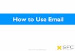 How to Use Email in SFC