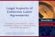 O massmann legal aspects of collective labor agreements