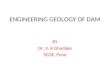 Engineering geology of dam