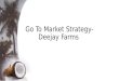 Deejay Group- Go to Market Strategy