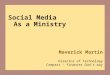 Social Media as a Ministry