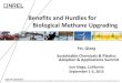 Benefits and Hurdles for Biological Methane Upgrading 