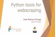 Pydata-Python tools for webscraping