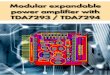 Modular expandable power amplifier with TDA7293 / TDA7294