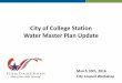 Water Master Plan Update