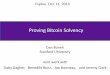 Proving Bitcoin Solvency