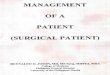Management of a Surgical Patient - Outline