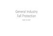 Fall Protection OSHA NEW General Industry 2017 standard